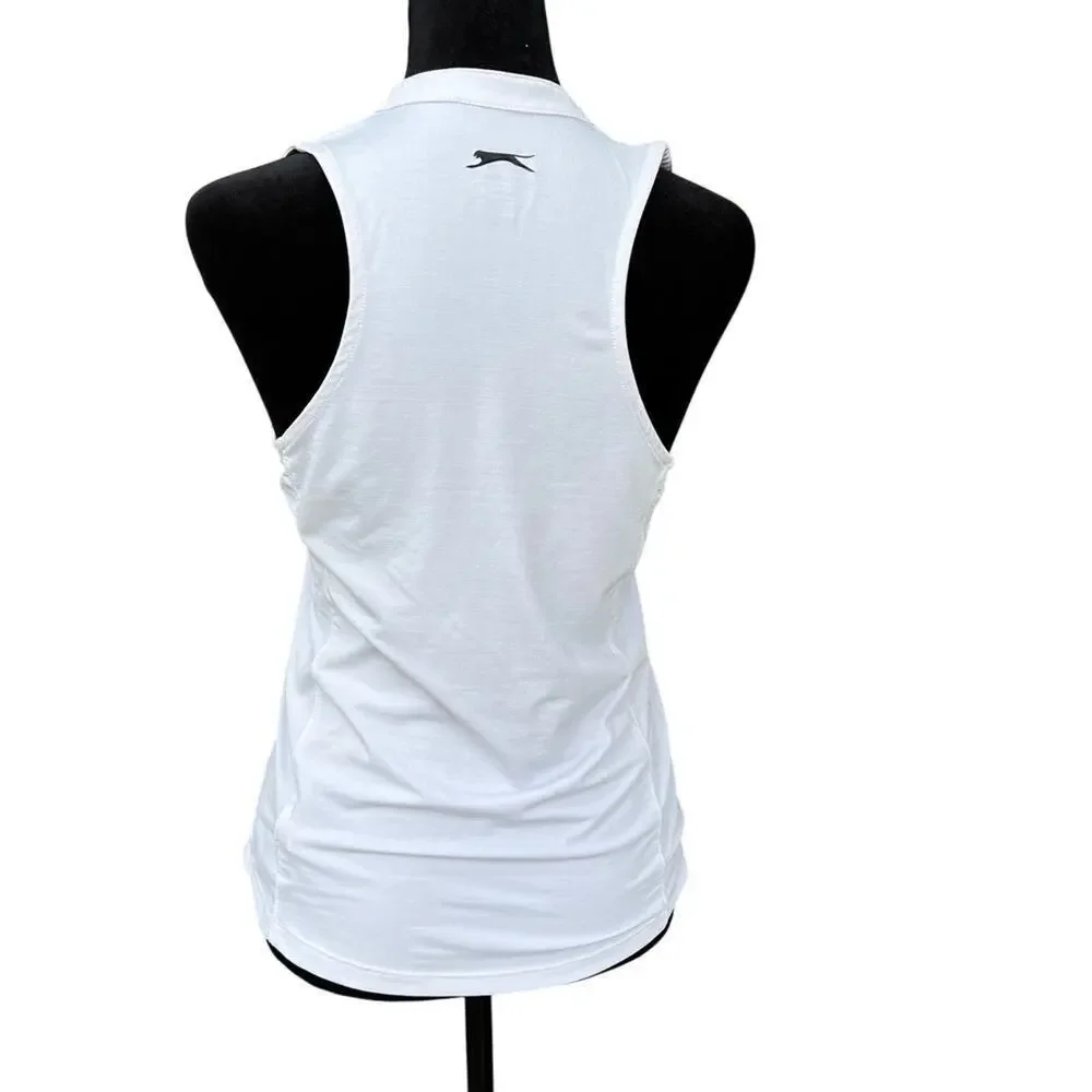 Slazenger Women’s XS Golf sleeveless 1/4 zip top, light gray